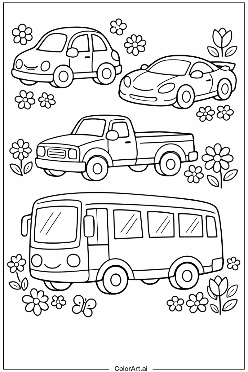 Cars with Flowers 3