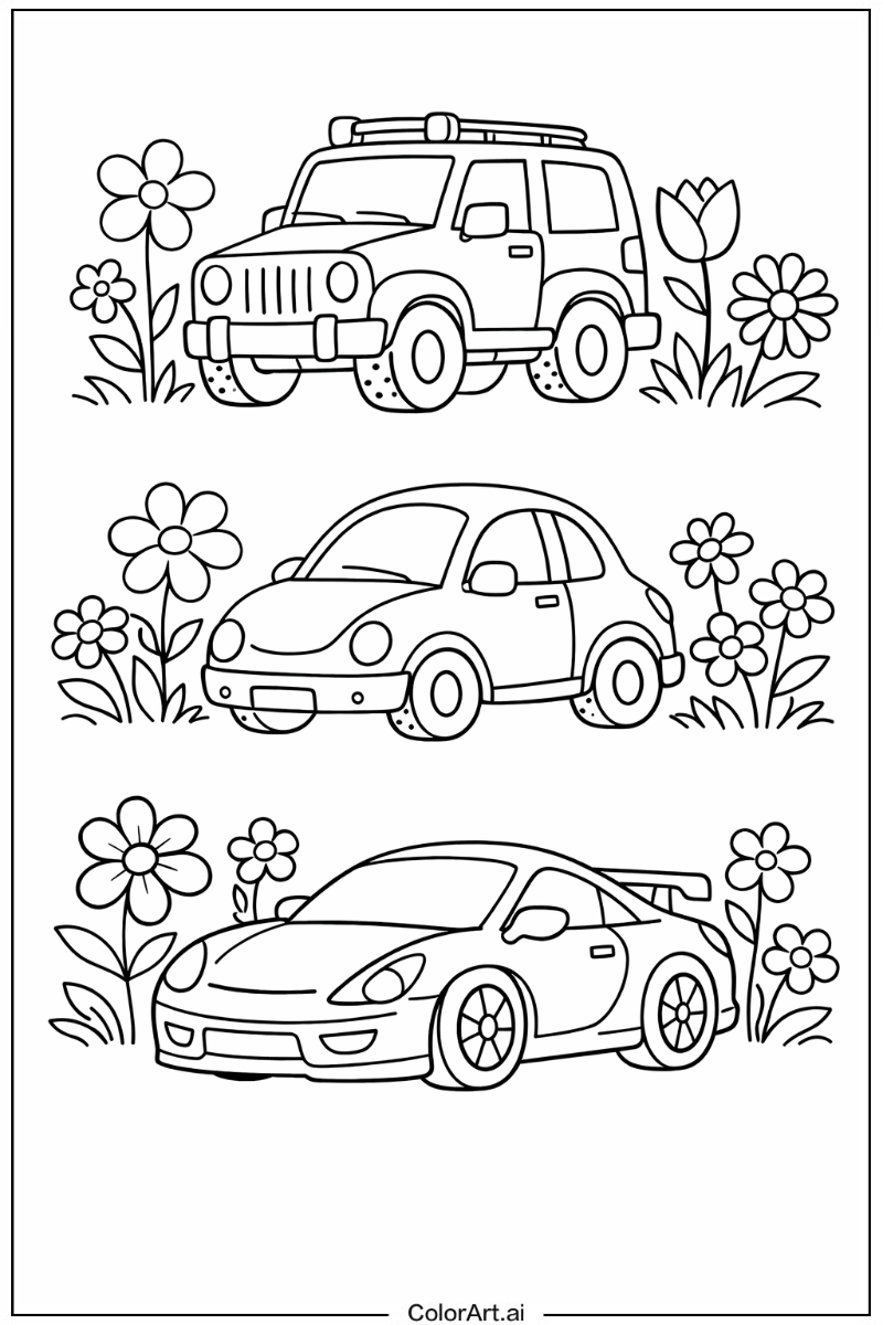 Cars with Flowers 4