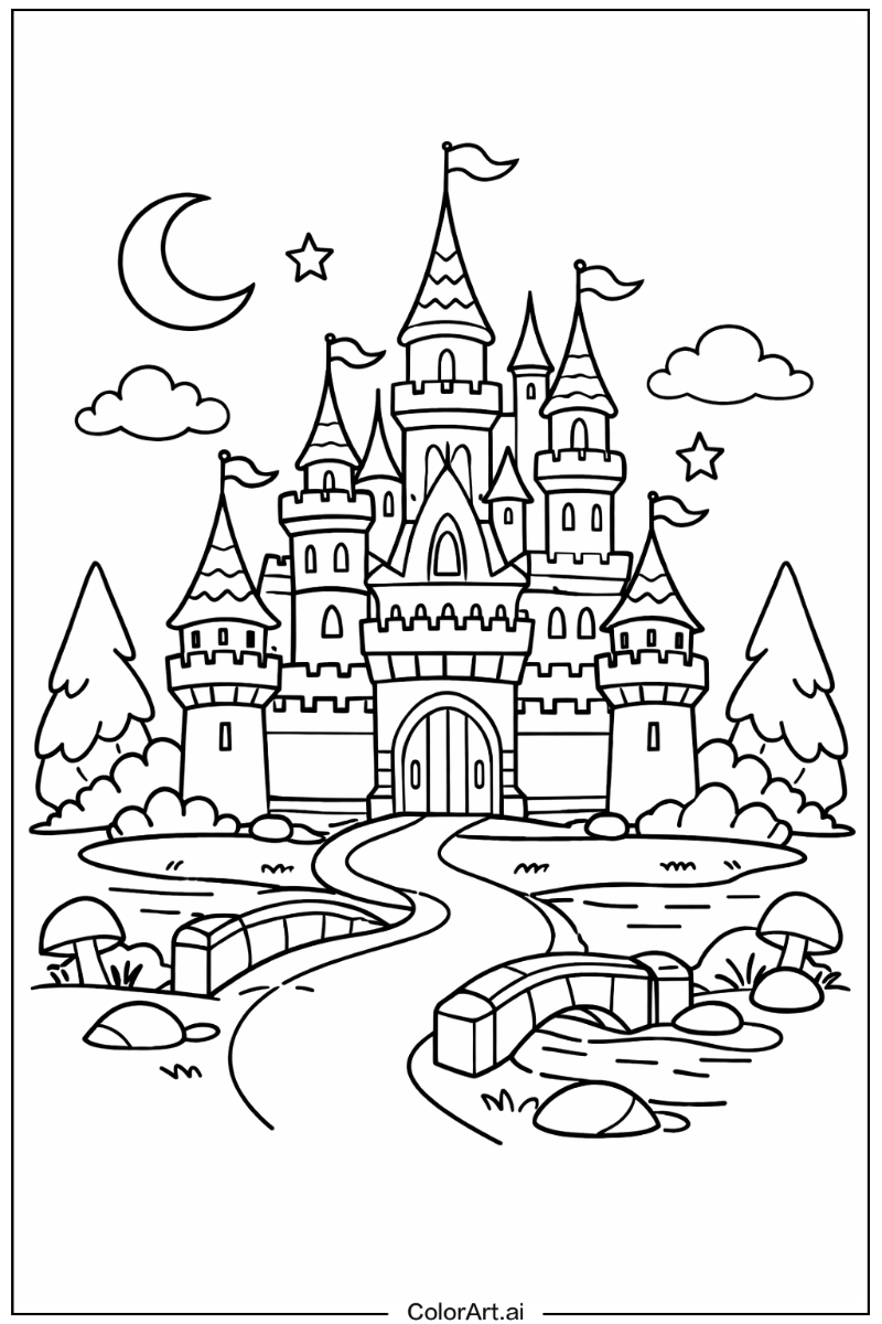Enchanted castle Castle Scene