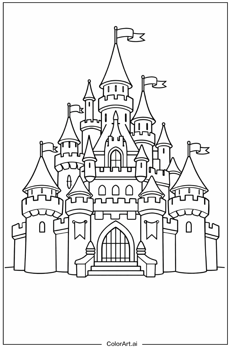 Golden castle Castle Scene