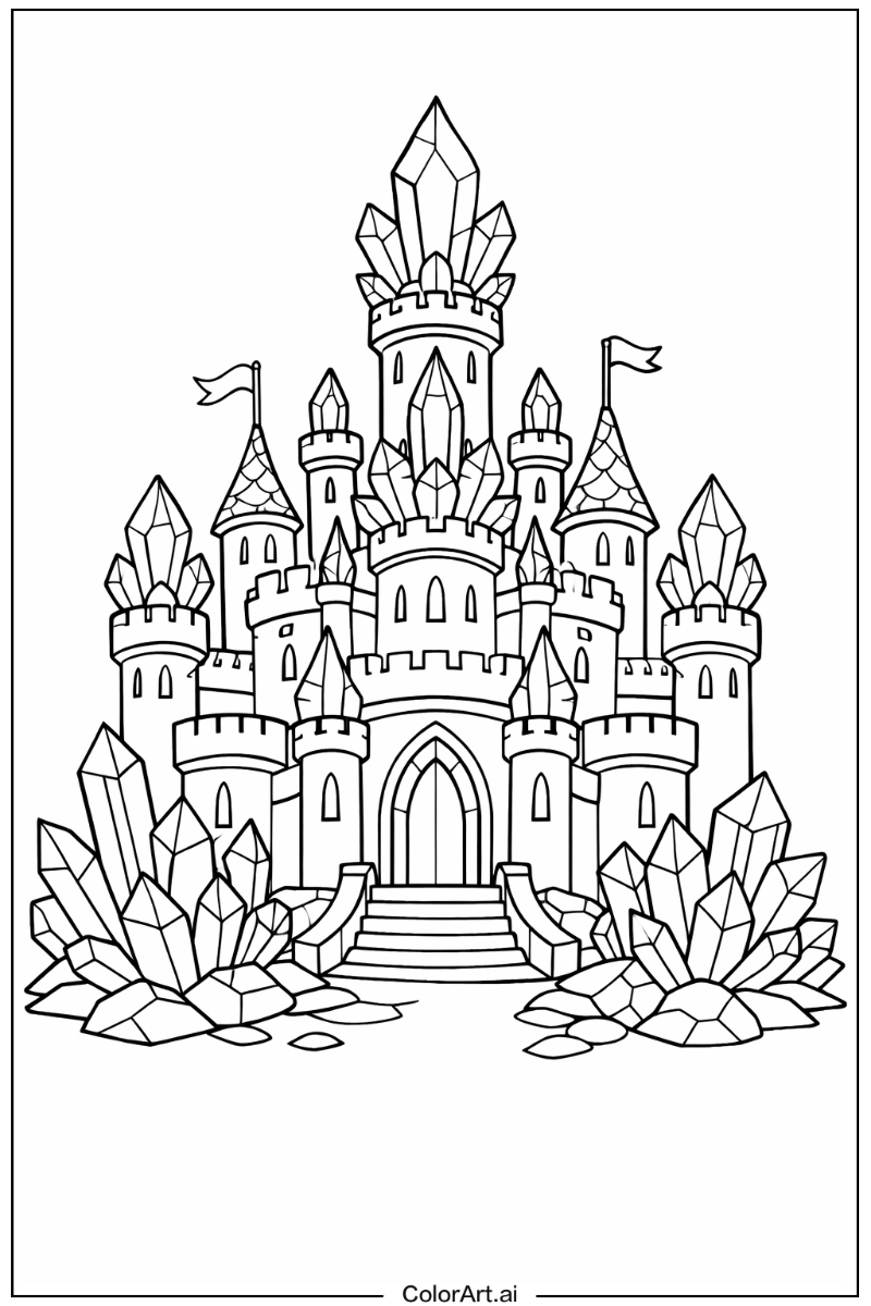 Castle with Crystal castle Theme