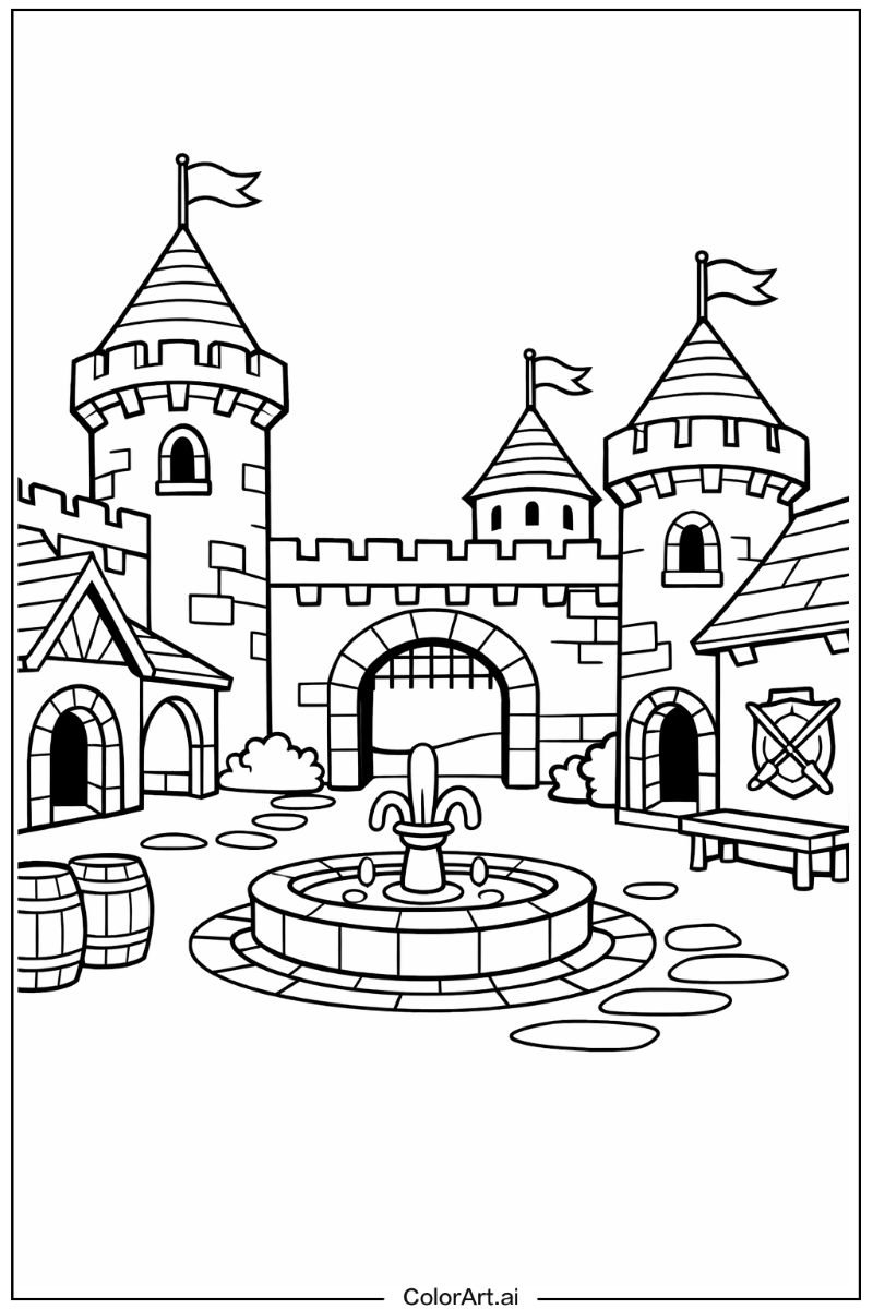 Castle courtyard Castle Design