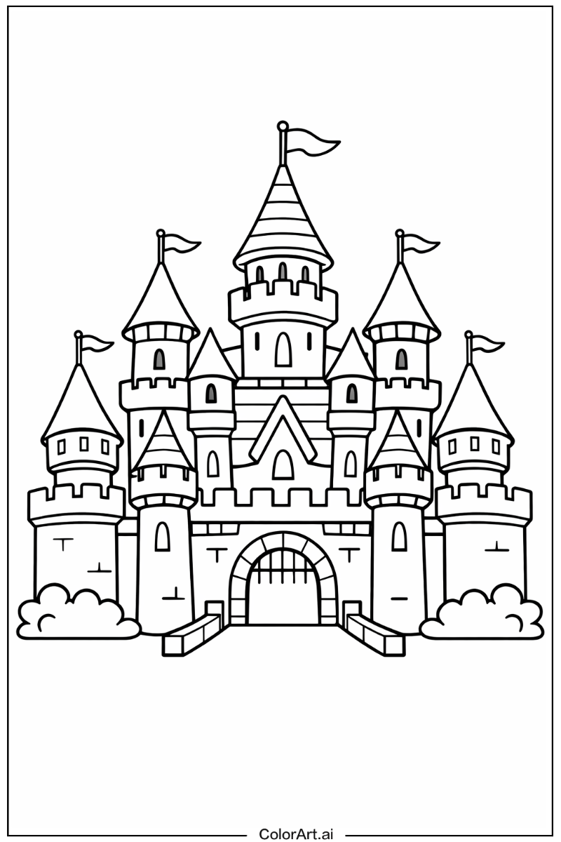 Cartoon castle Castle Design