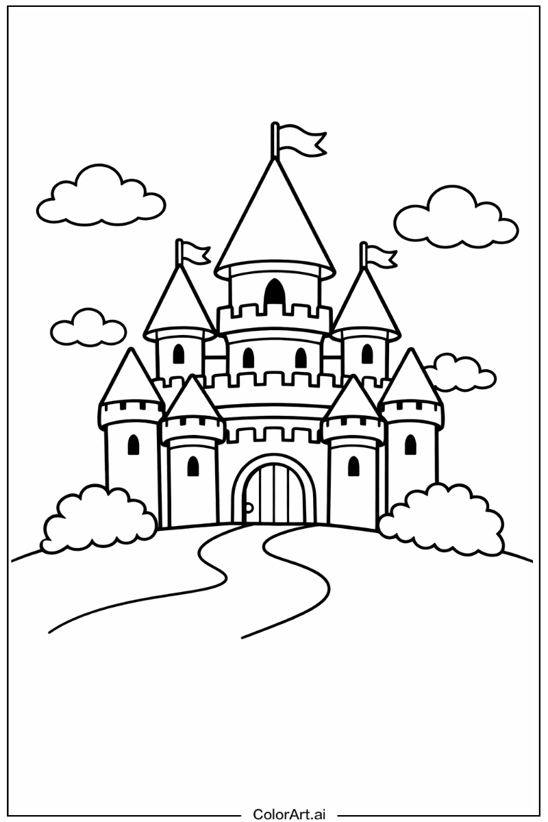 Cute castle Castle Scene