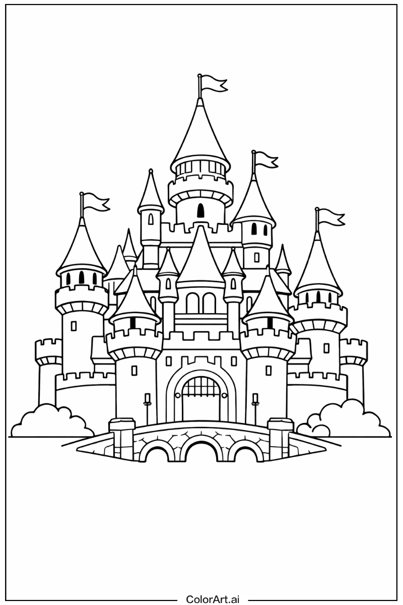 Castle with Anime castle Theme