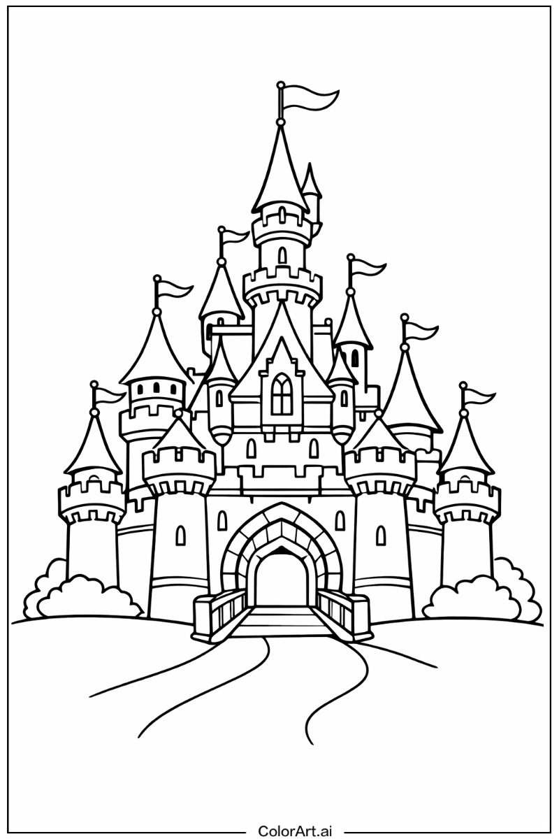 Disney castle scene Castle Design