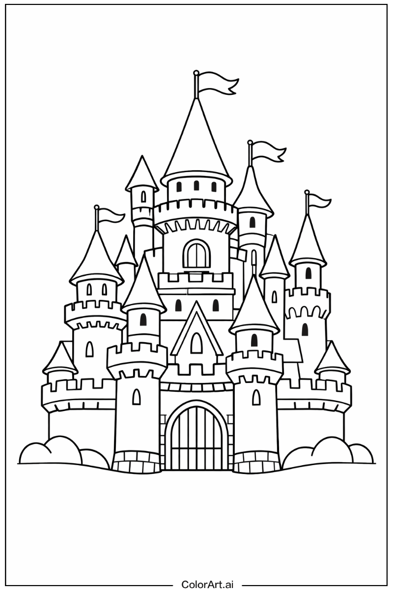 Fairy tale castle Castle Scene