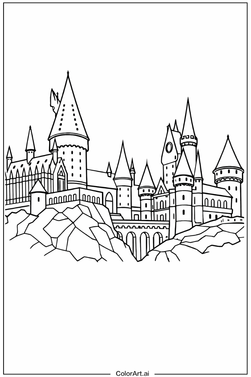 Hogwarts castle Castle Scene