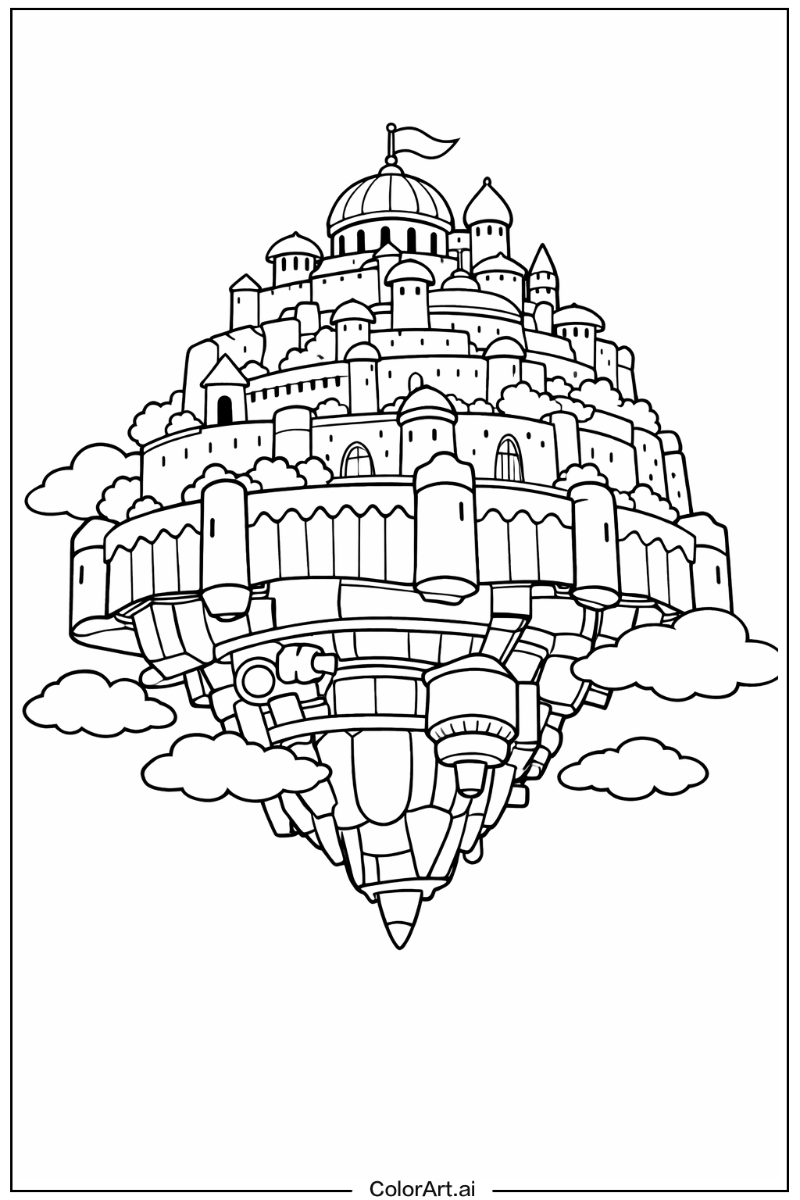 Castle in the sky laputa Castle Design