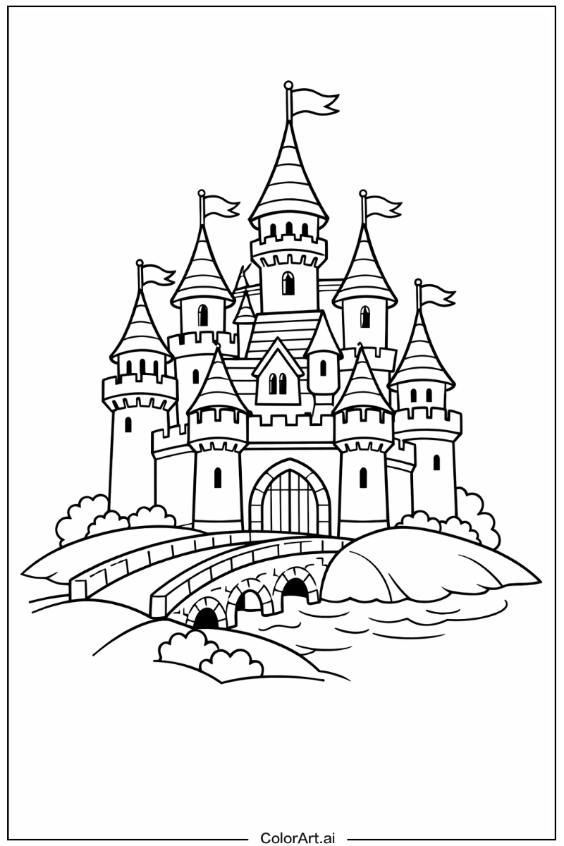 Fairy tale castle Castle Scene 2