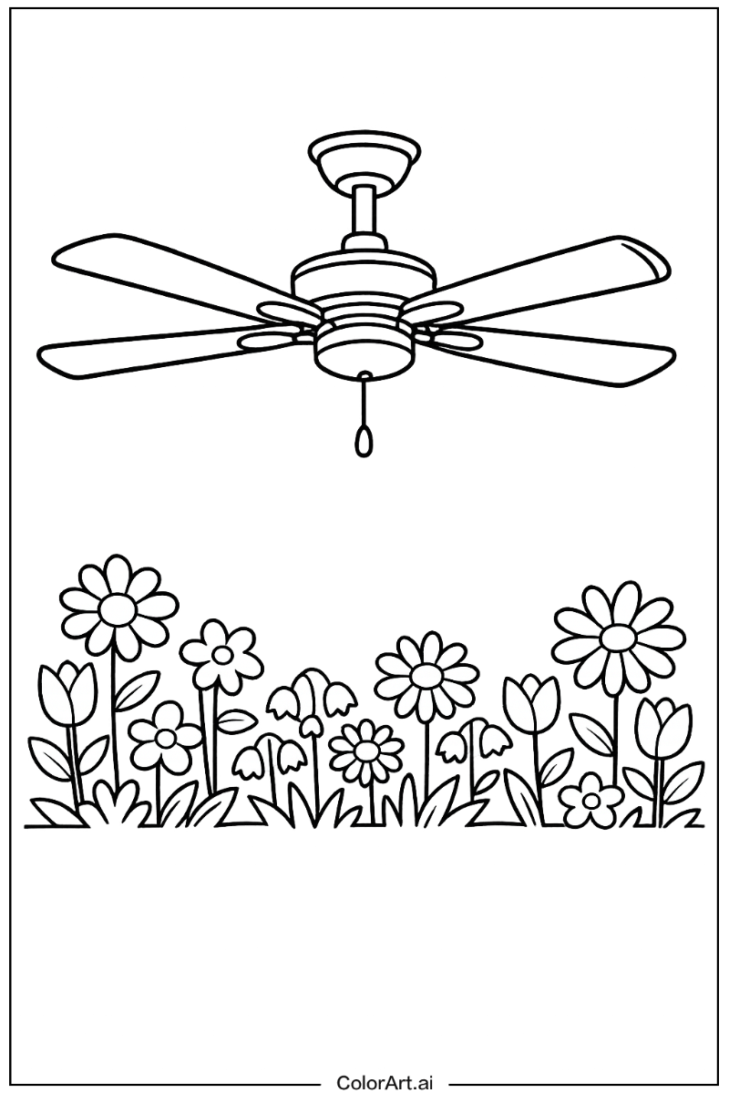 ceiling fan in a Garden 2