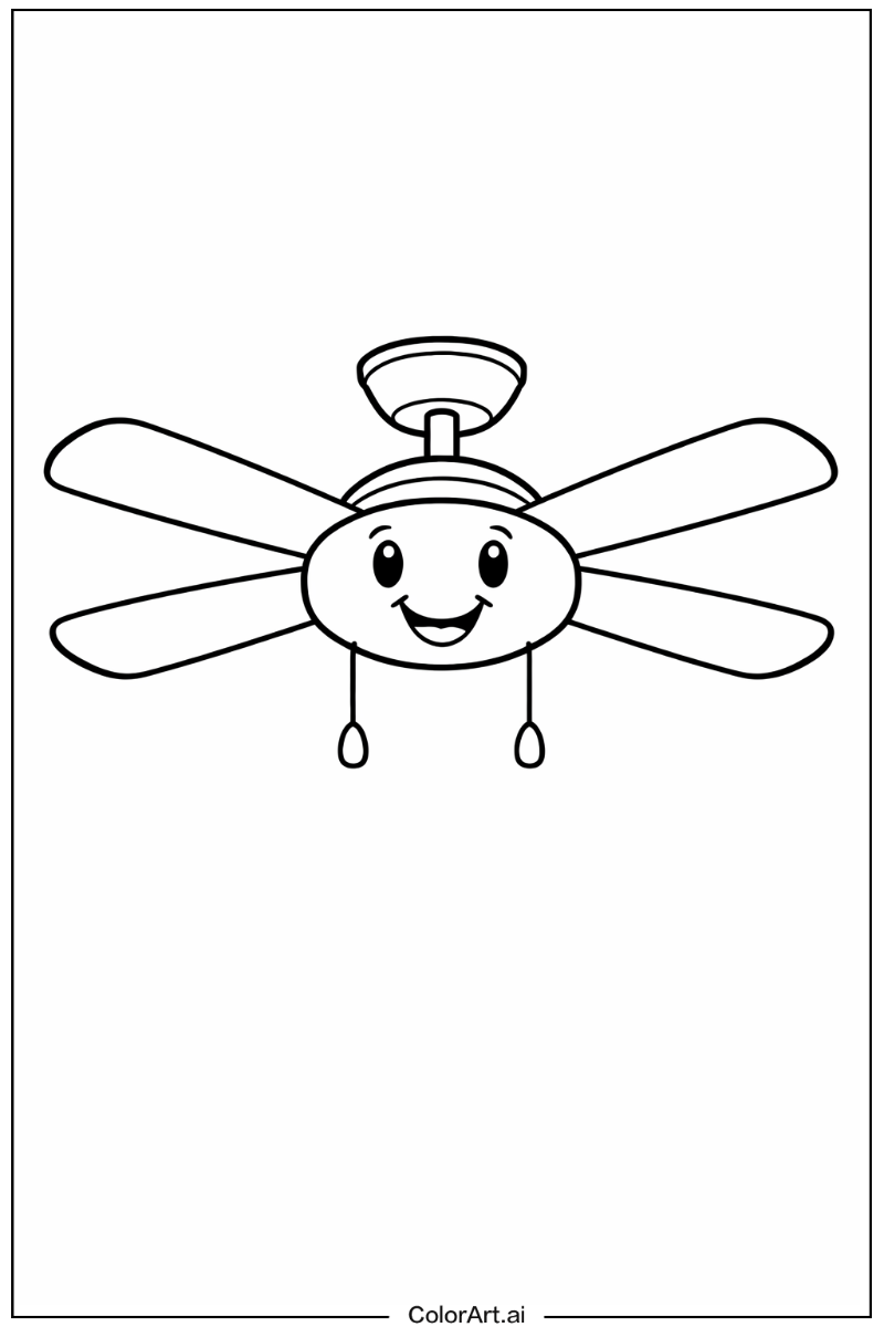 Smiling ceiling fan 2