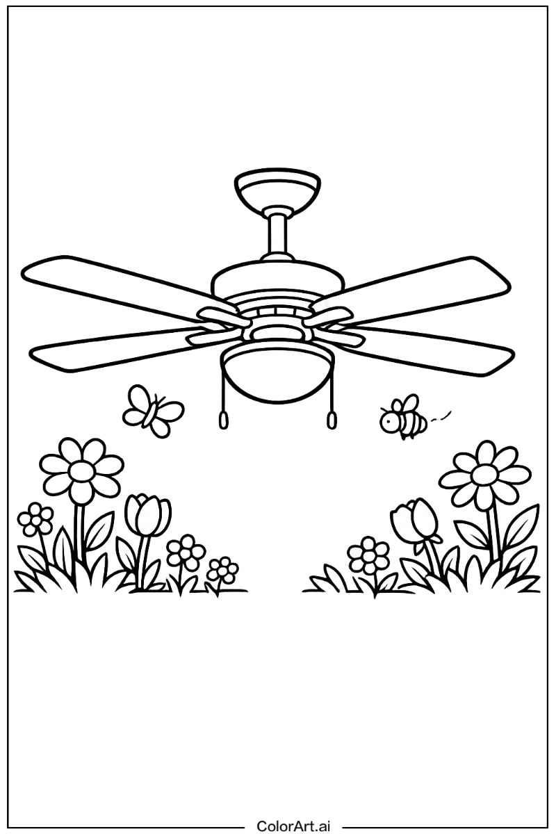 ceiling fan in a Garden 3