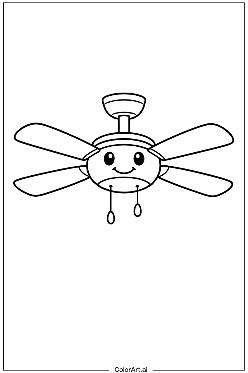 Smiling ceiling fan 3