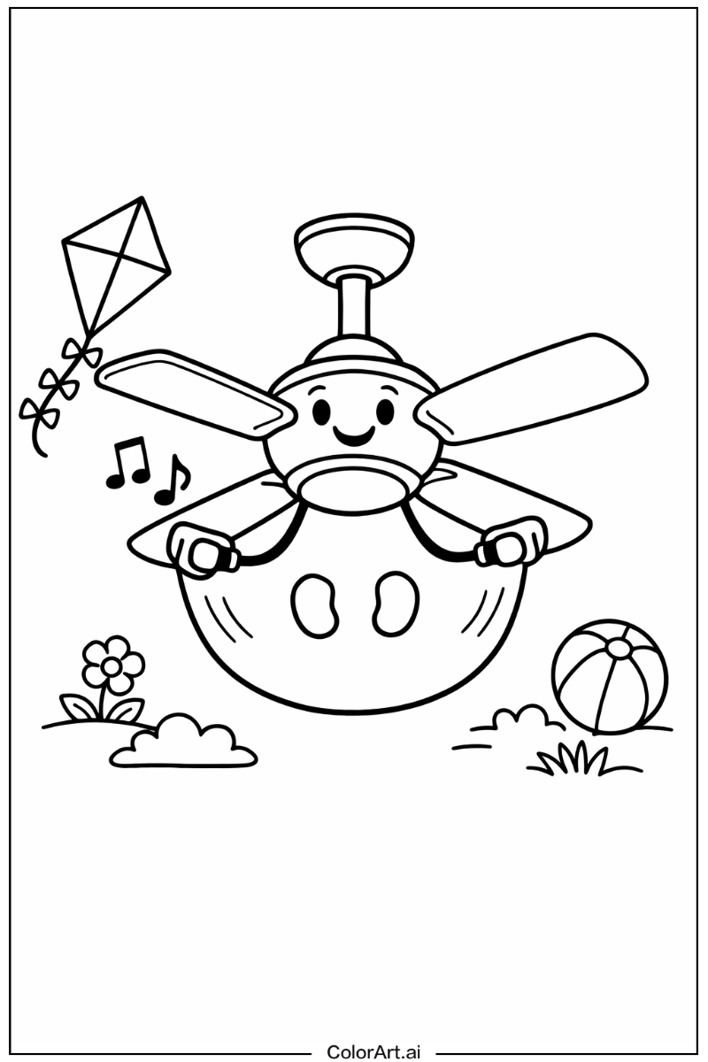 ceiling fan Playing Outside 1