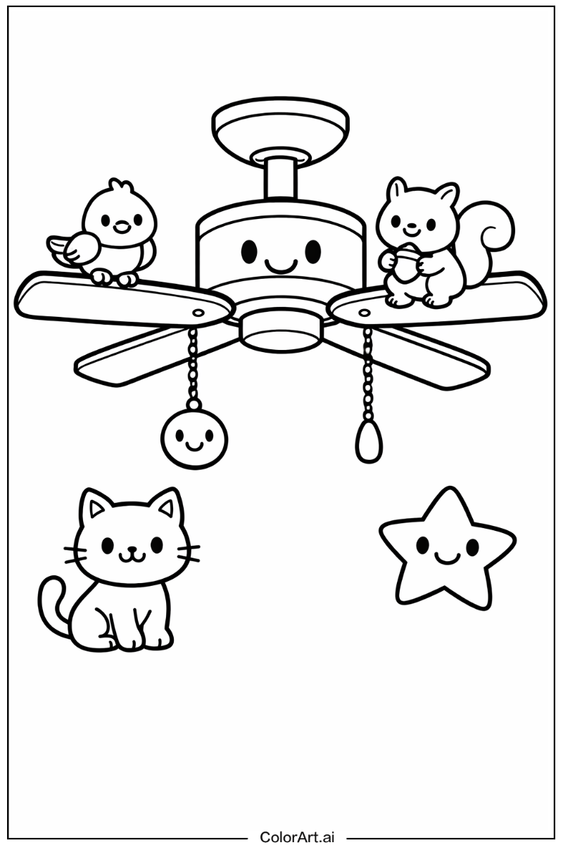 ceiling fan with Friends 4