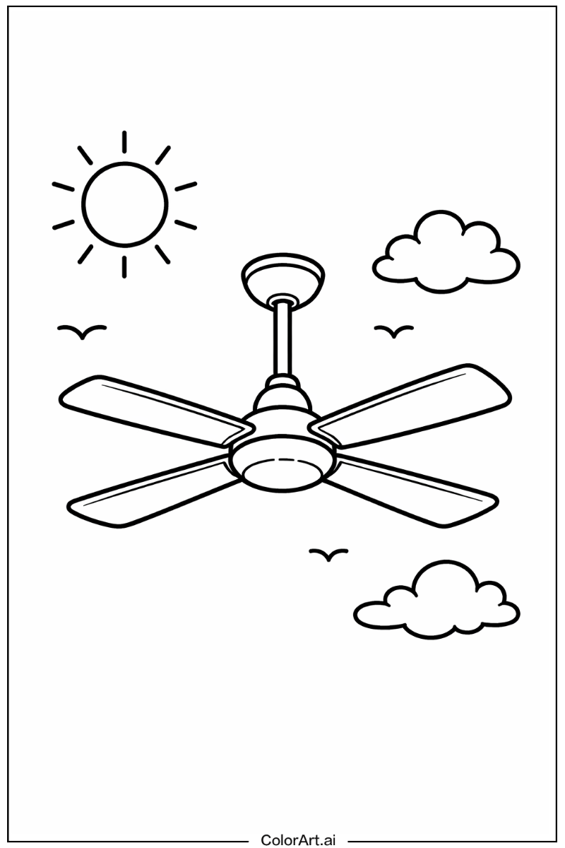 ceiling fan Under the Sun 4