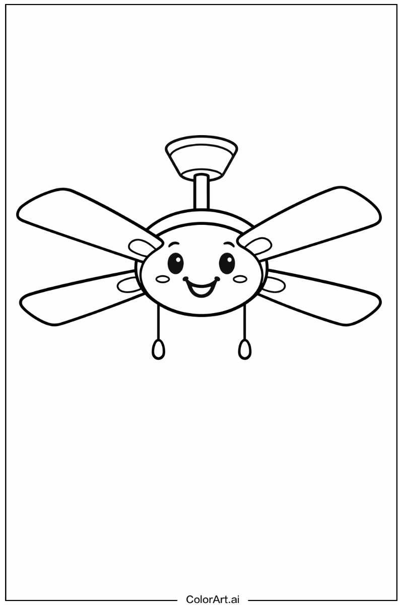 Smiling ceiling fan 4