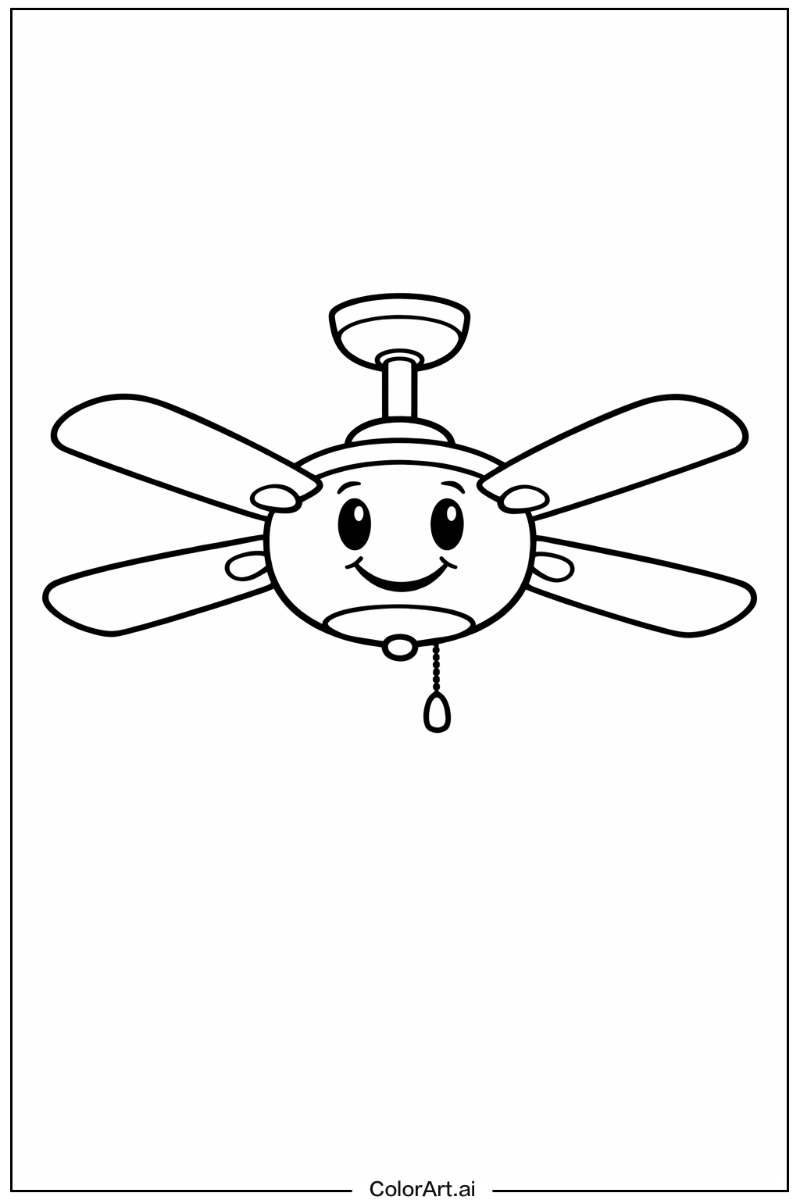 Smiling ceiling fan 1