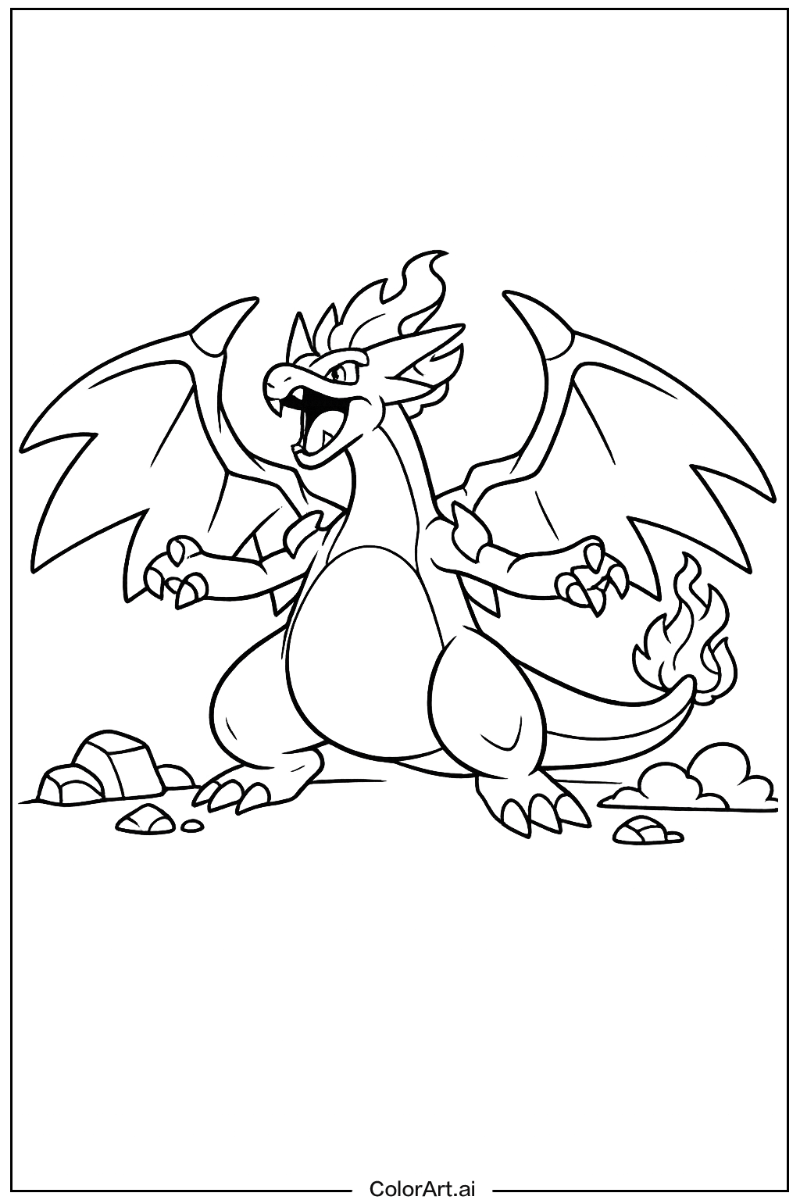 Mega charizard y Charizard Design 2