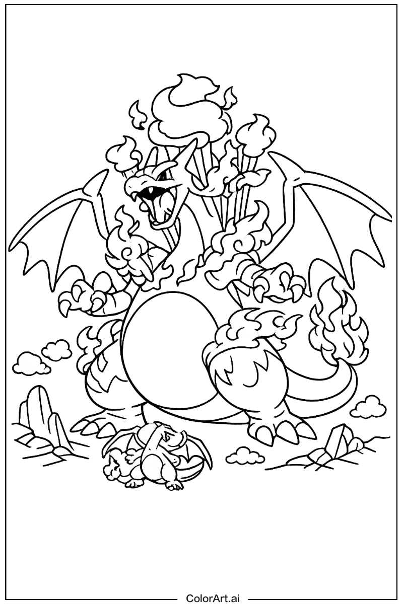 Gigantamax charizard Charizard Scene