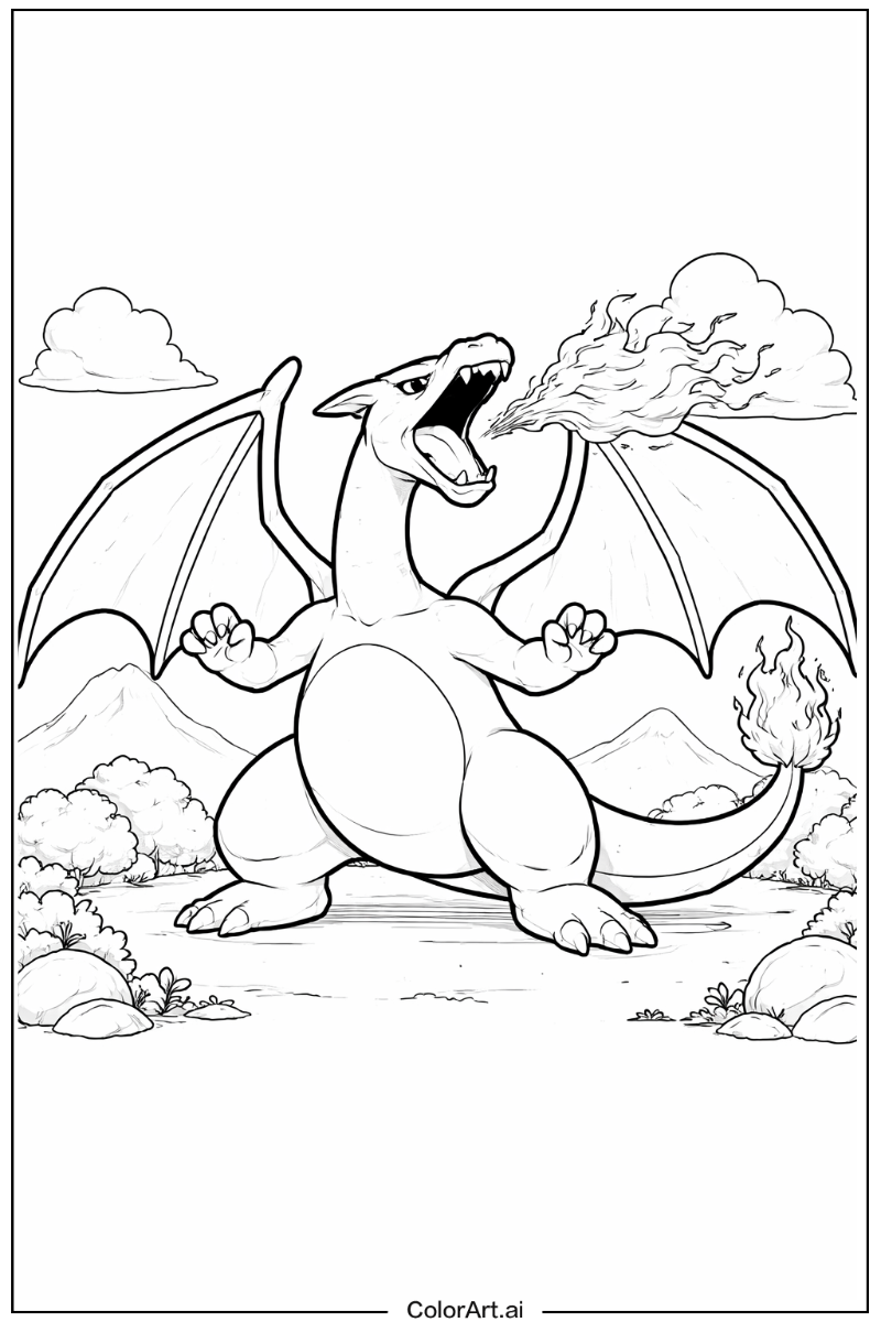 Roar Charizard Design