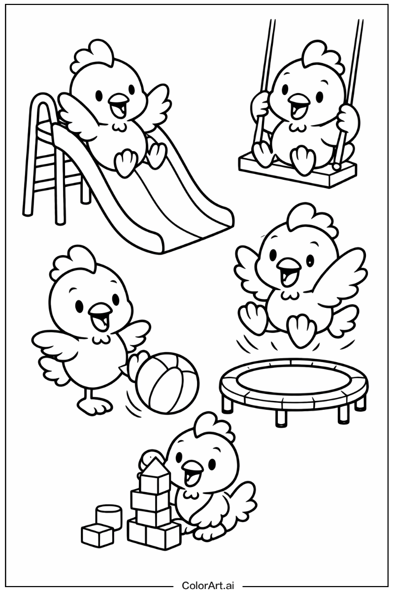 Chicken Having Fun 5