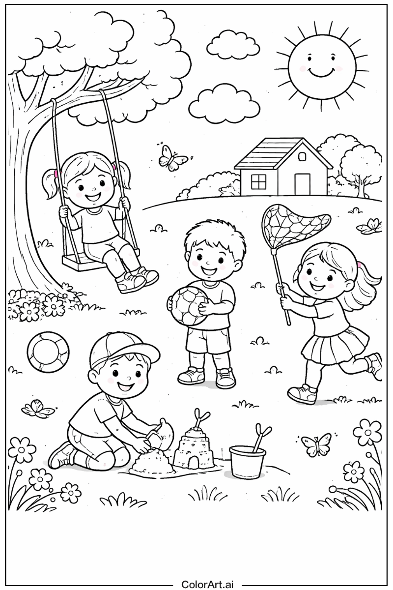 Children Playing Outside 3