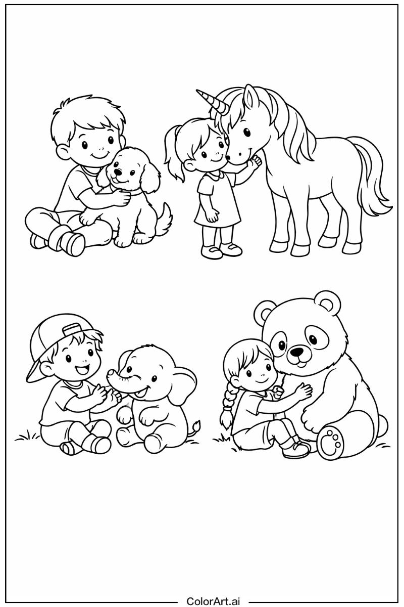 Children with Friends 3