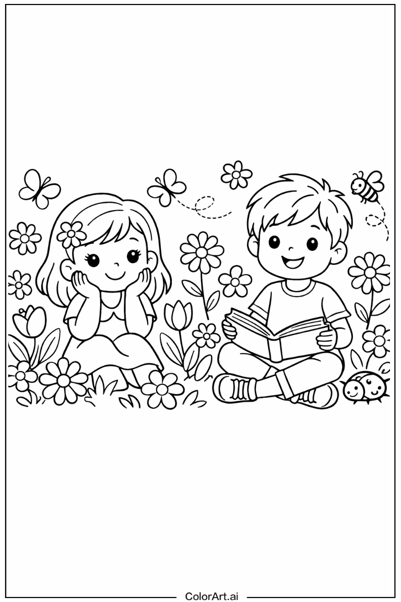 Children with Flowers 3