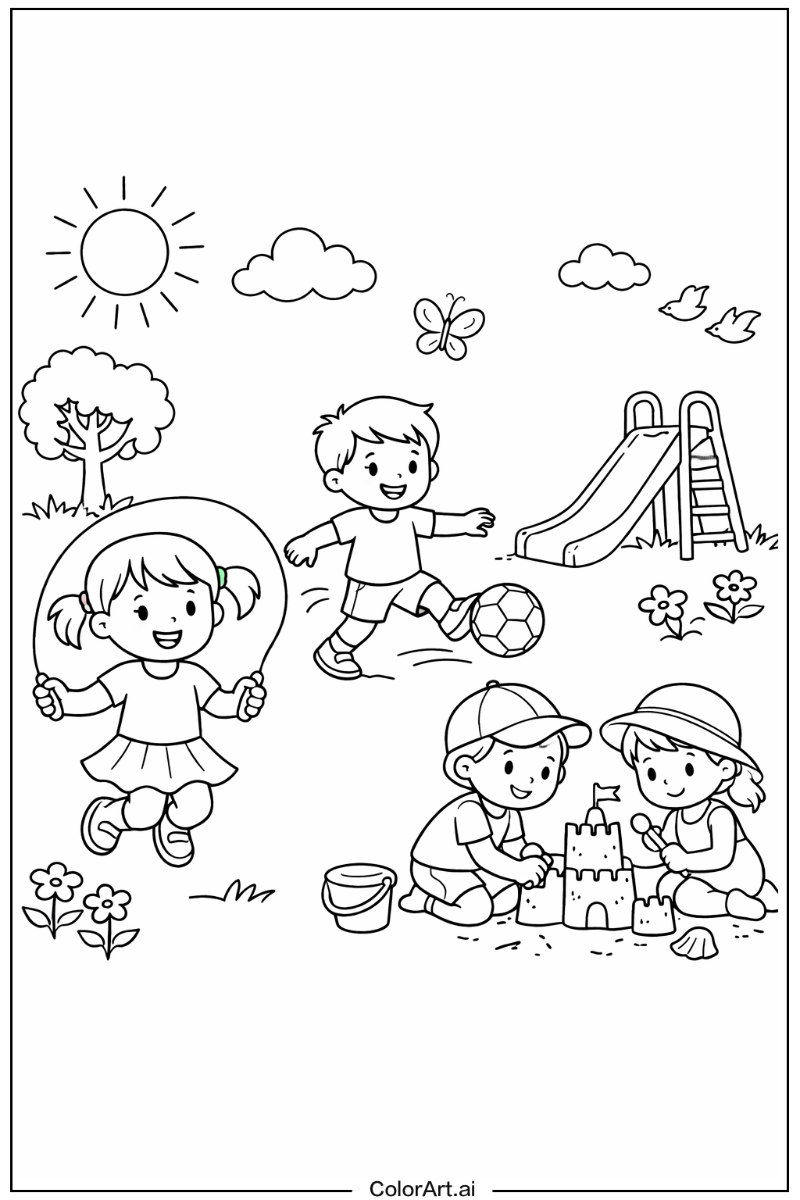 Children Playing Outside 4