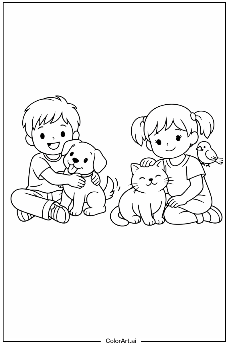 Children with Friends 4