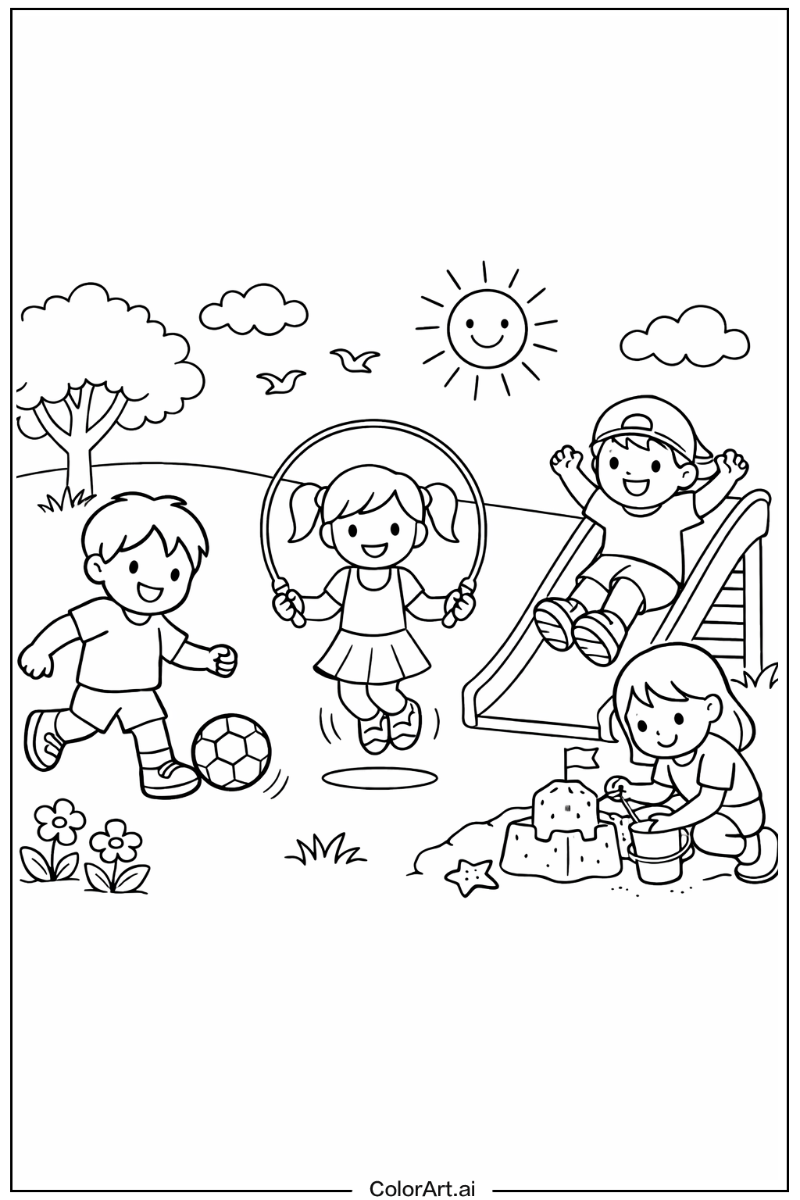 Children Playing Outside 5