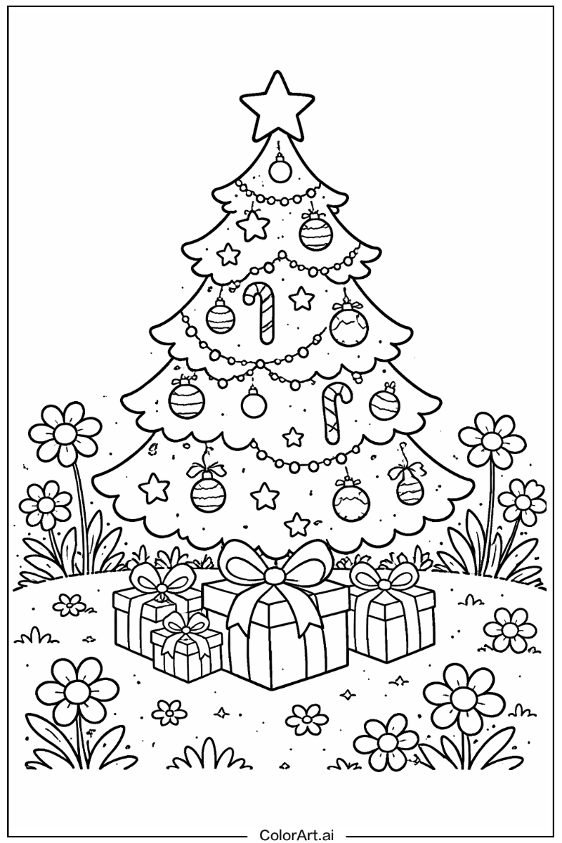 Chirstmas tree in a Garden 2