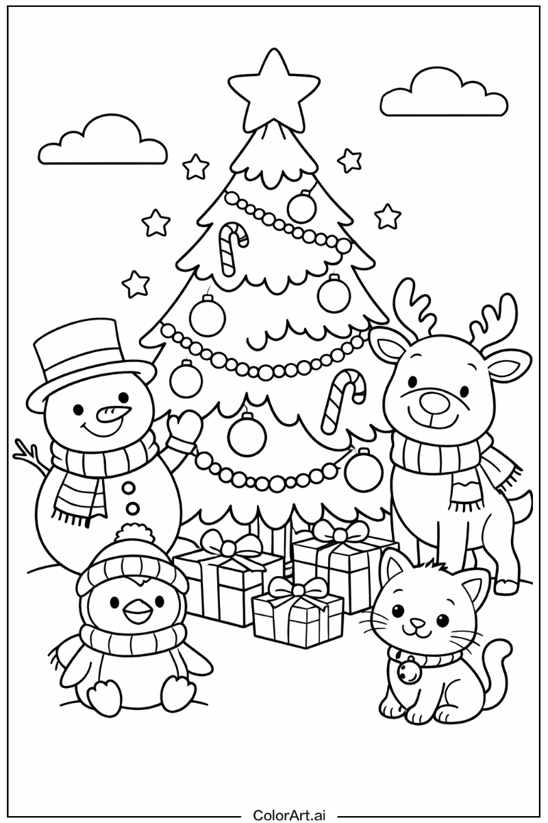 Chirstmas tree with Friends 2