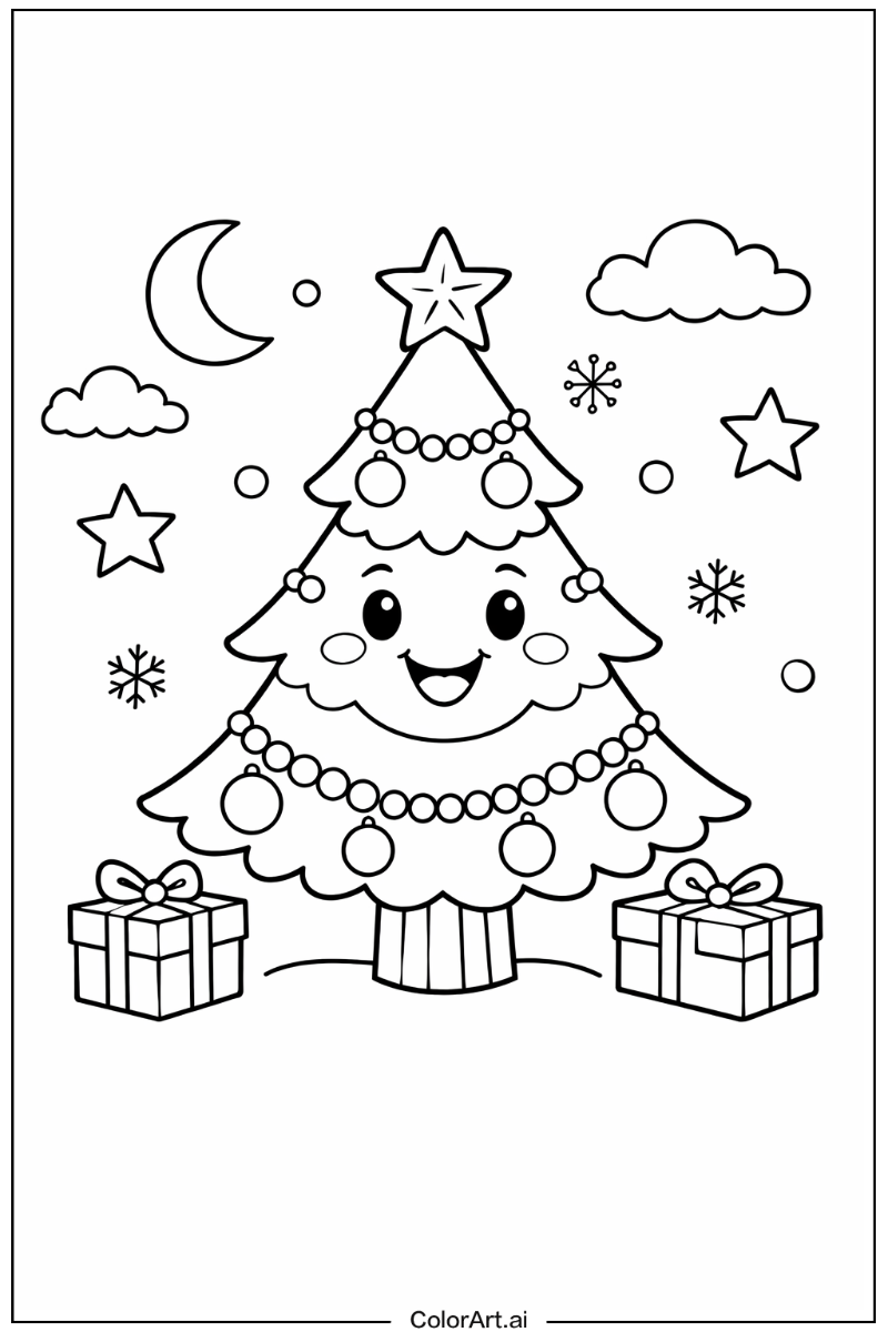 Smiling Chirstmas tree 2