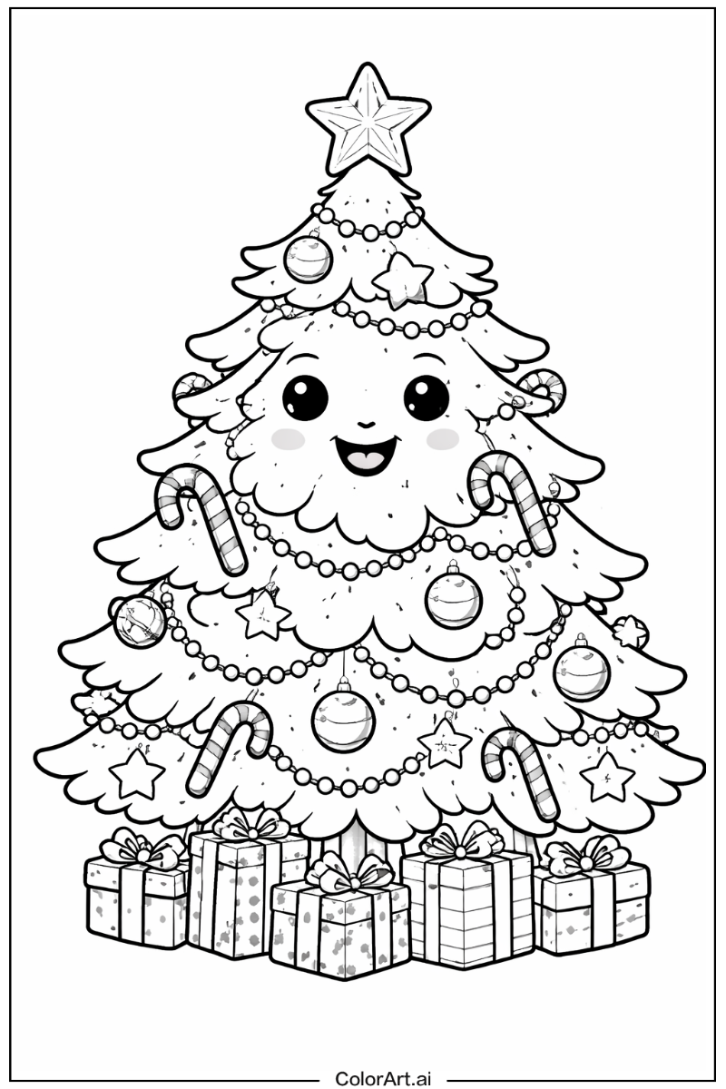 Happy Chirstmas tree Portrait 3