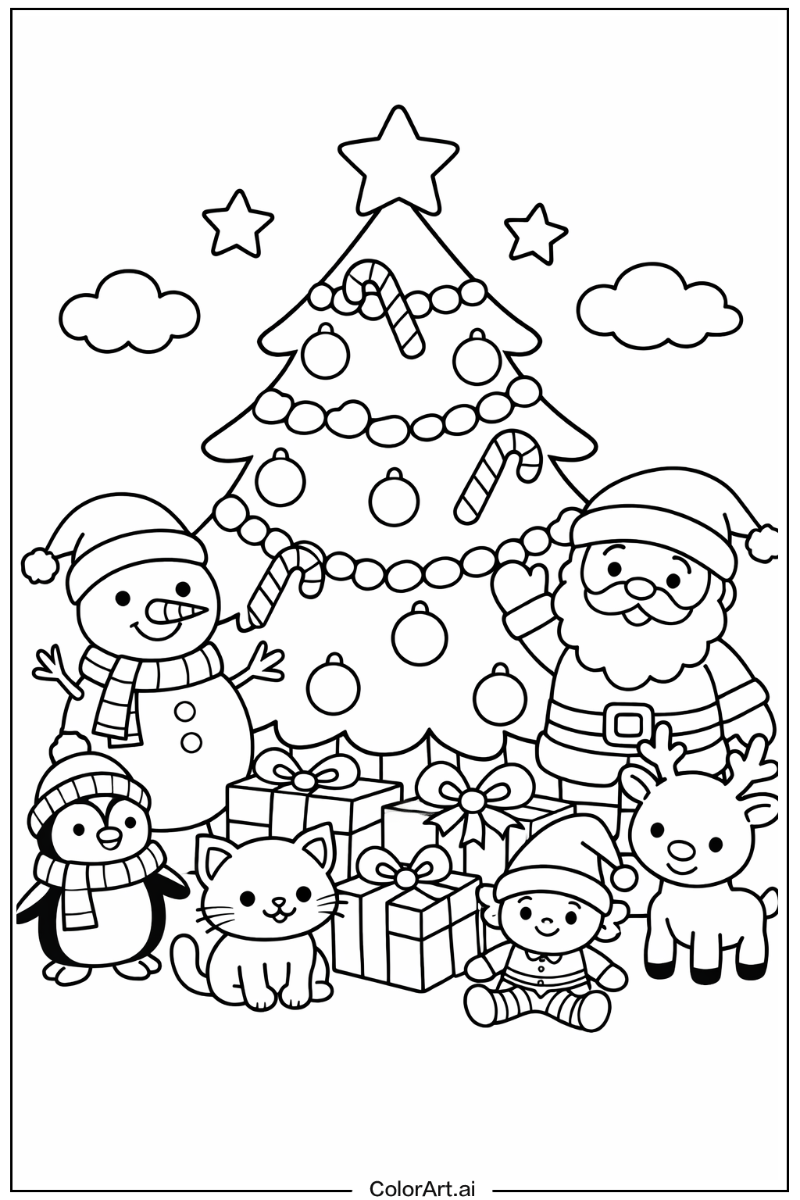 Chirstmas tree with Friends 3