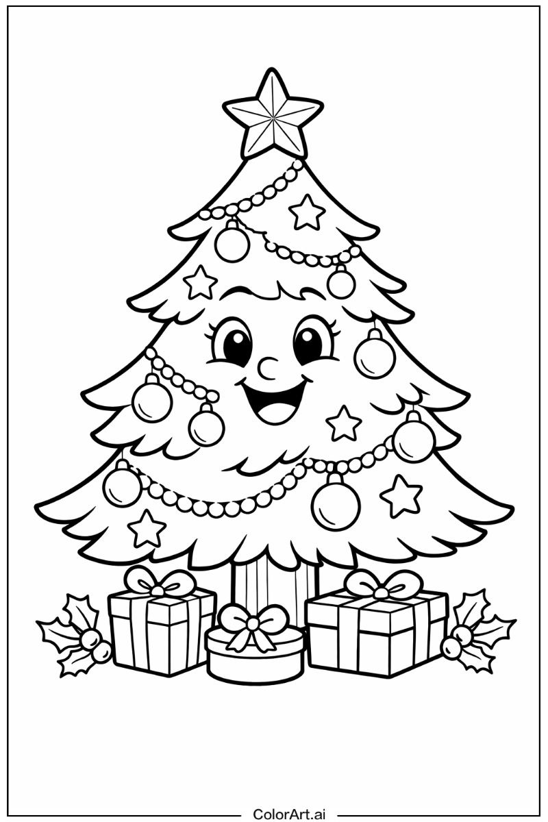 Happy Chirstmas tree Portrait 4