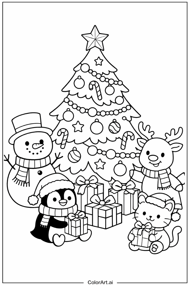 Chirstmas tree with Friends 5