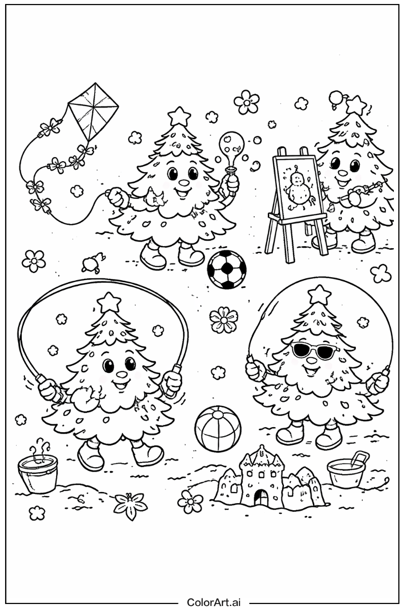 Chirstmas tree Having Fun