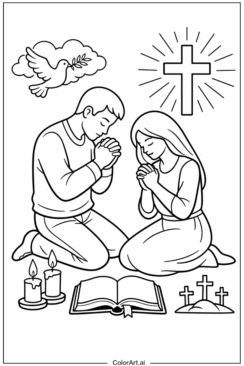 Christian with Prayer Theme