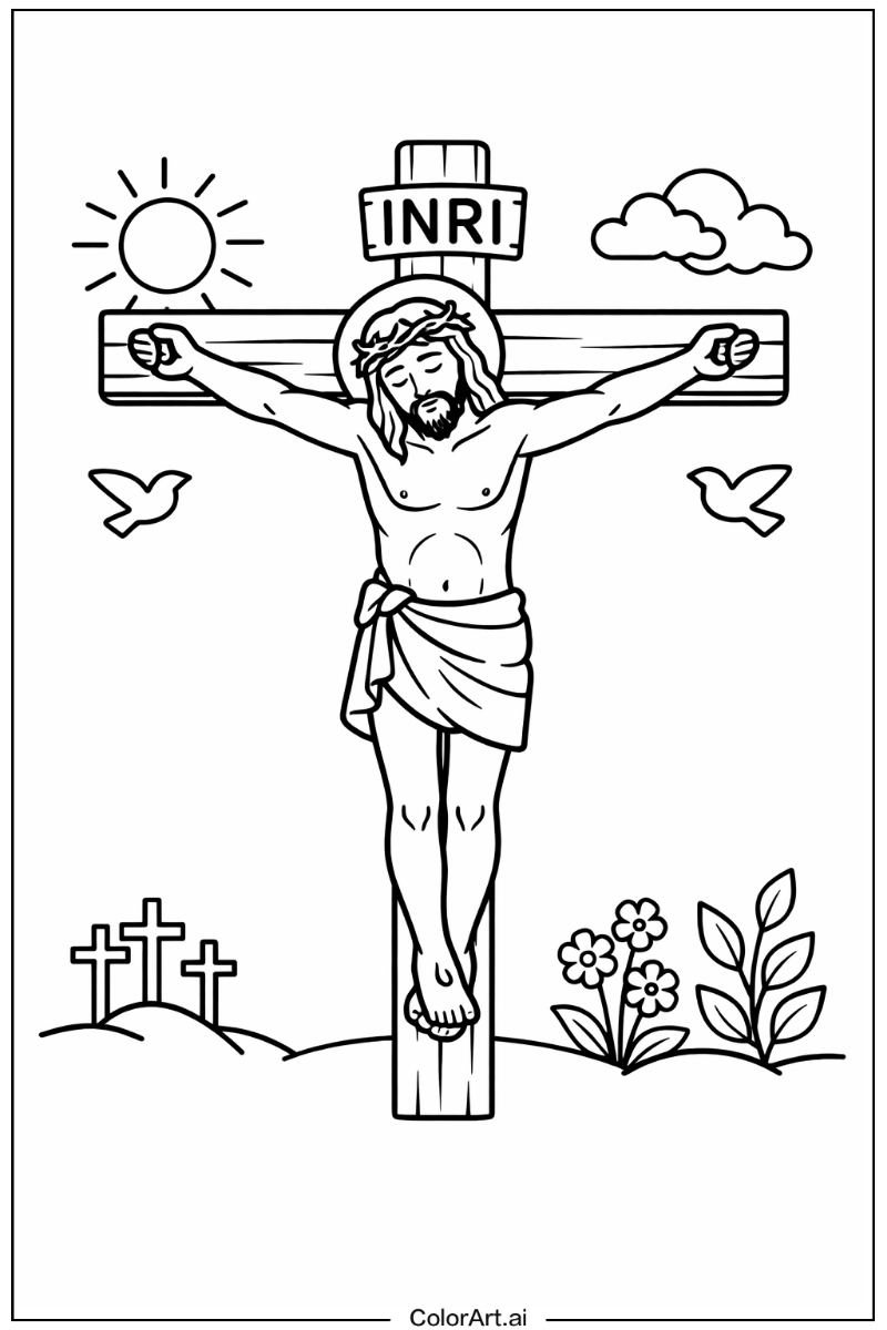 Christian with Crucifix Theme