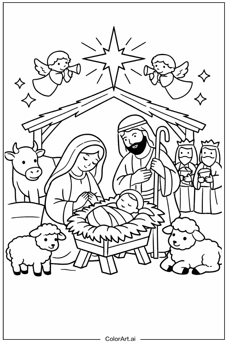 Christmas Christian Scene