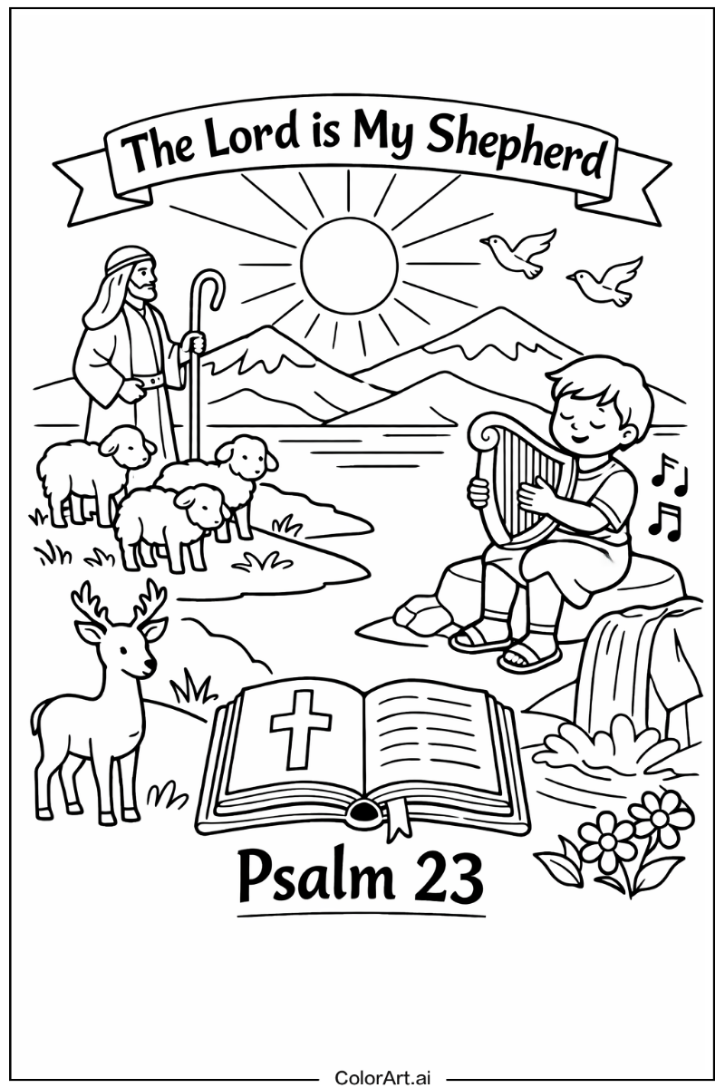 Christian with Psalm Theme