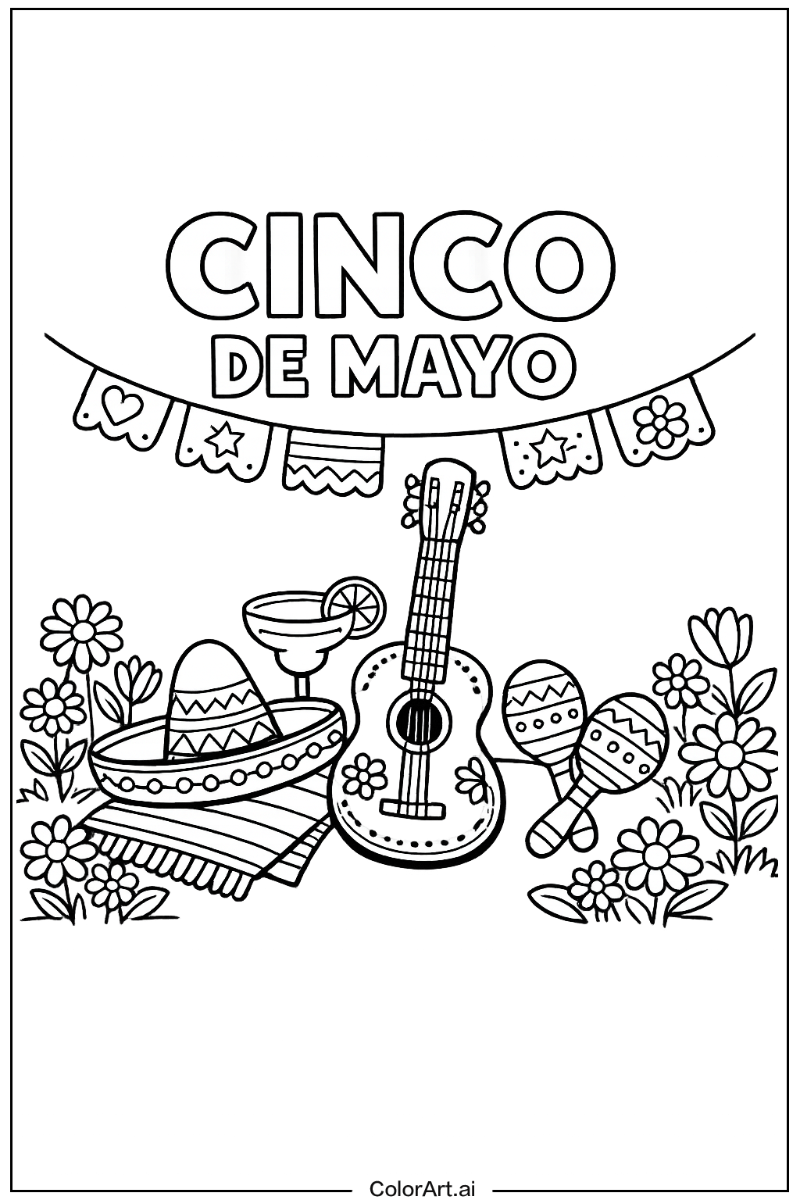 46 Free cinco de mayo Coloring Pages