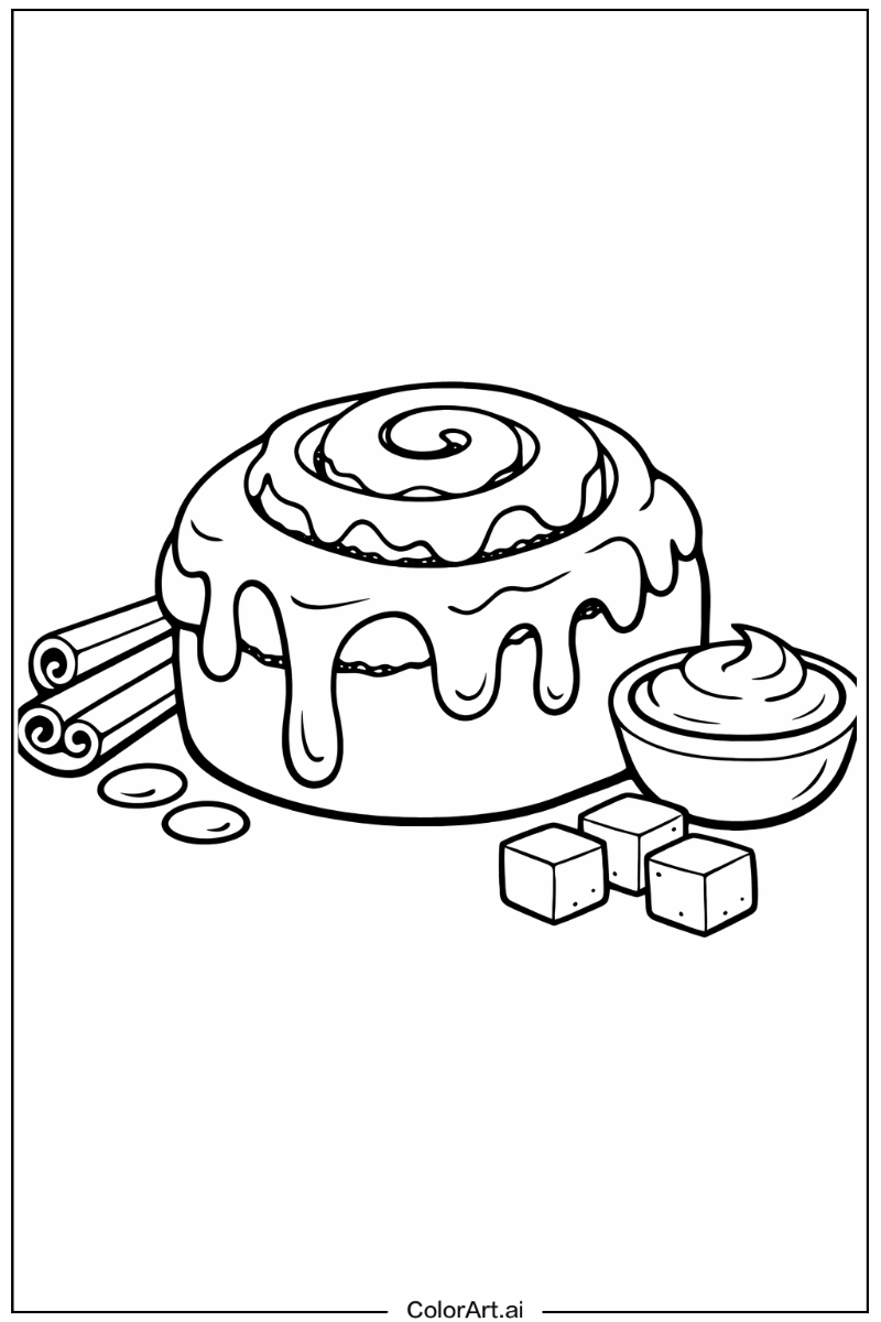 Cinnamon roll with Gooey cinnamon roll Theme