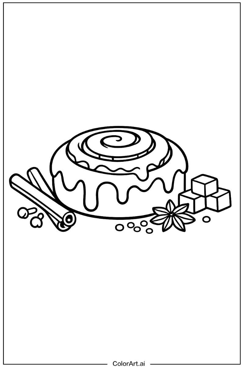 Iced cinnamon roll Cinnamon roll Scene