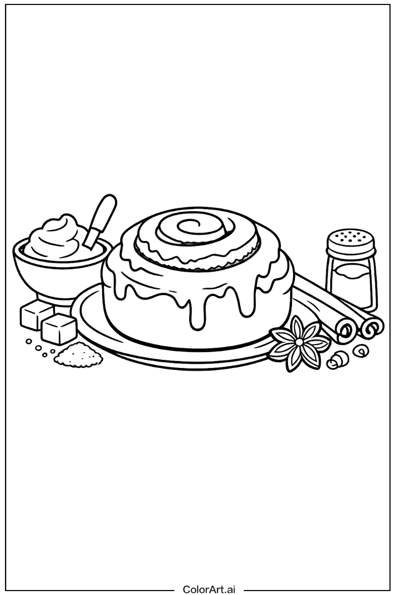 Rolled pastry Cinnamon roll Design