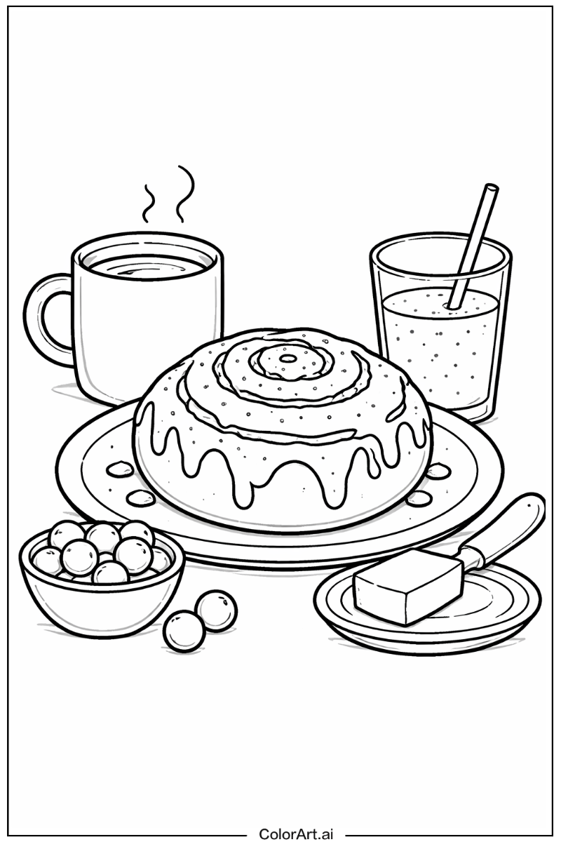 Breakfast pastry Cinnamon roll Design